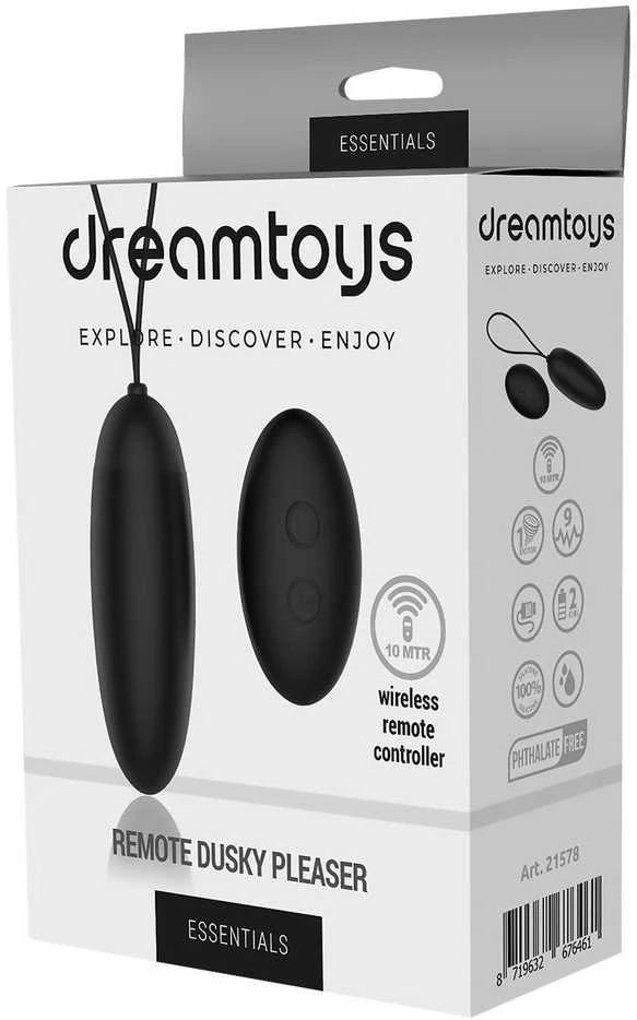 Dreamtoys Essentials nuotolinis nuotolis "Dusky Pleaser" juodas