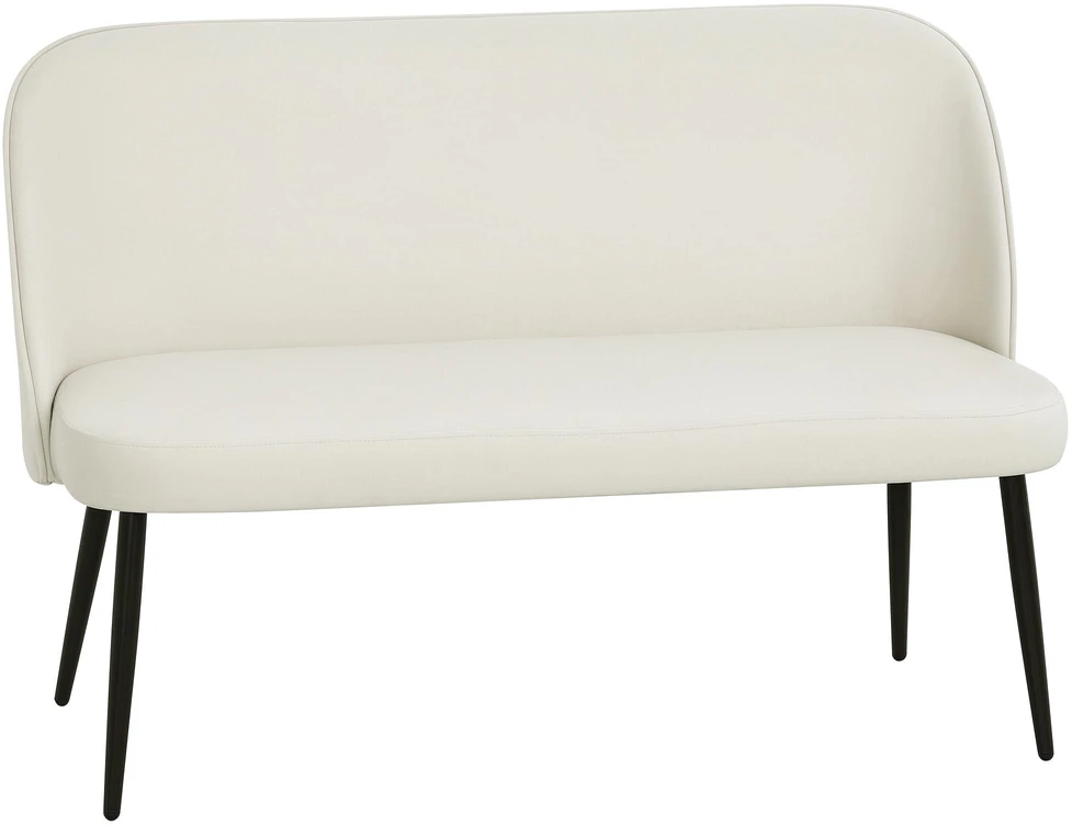 Dvivietė sofa, moderni minkšta sofa su metaliniu ir mediniu rėmu, aksominio audinio apmušalai, smėlio spalvos