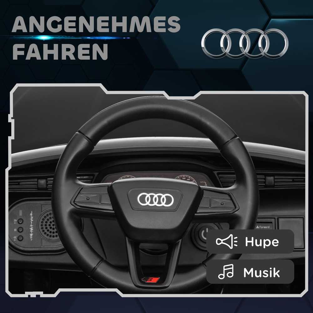 Elektrinis vaikiškas automobilis 12V Audi Q8, 3-5 km/h, nuotolinio valdymo pultas, žibintai, muzika, juodas