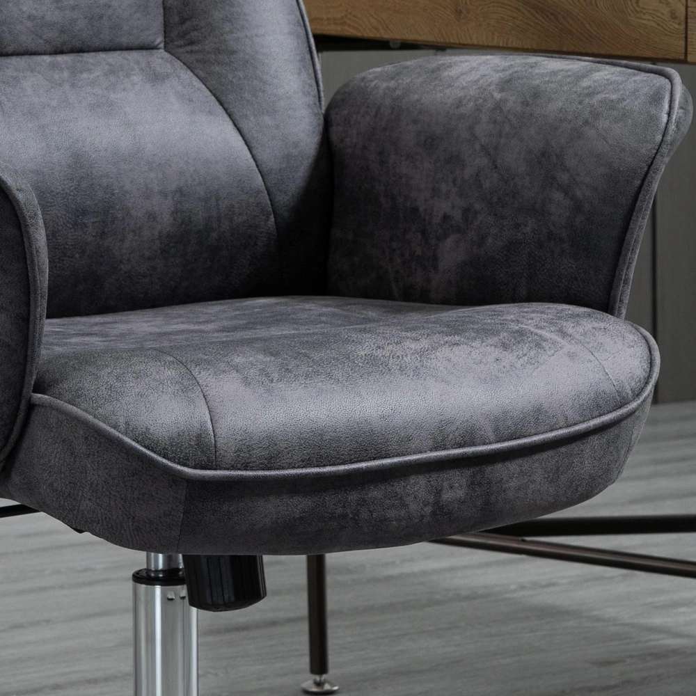 Vinsetto Ergonomiška biuro kėdė su supimo funkcija, reguliuojamo aukščio, keliamoji galia iki 120 kg, 67x69x92-102 cm