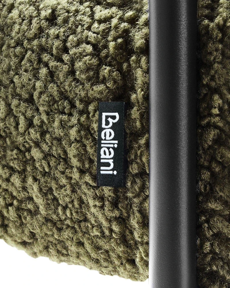 Fotelis Beliani Fotel ALPHA Boucle žalias