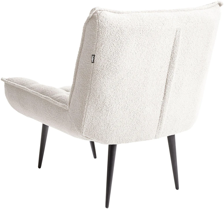Fotelis Beliani Fotel ALVESTA boucle baltas
