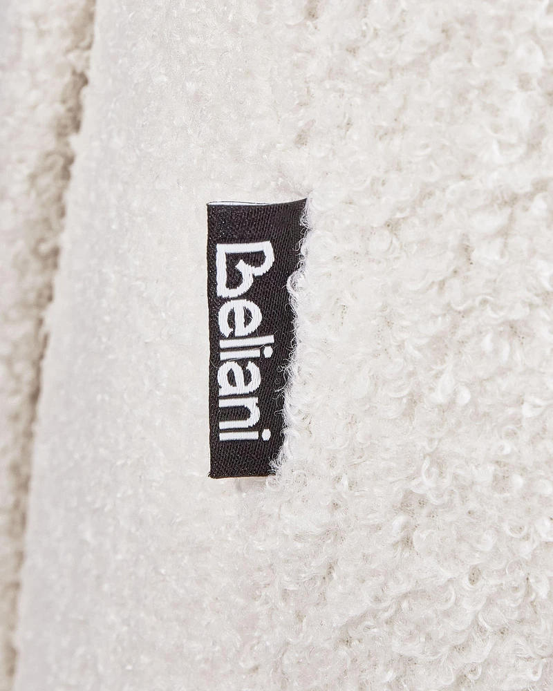 Fotelis Beliani Fotel ALVESTA boucle baltas