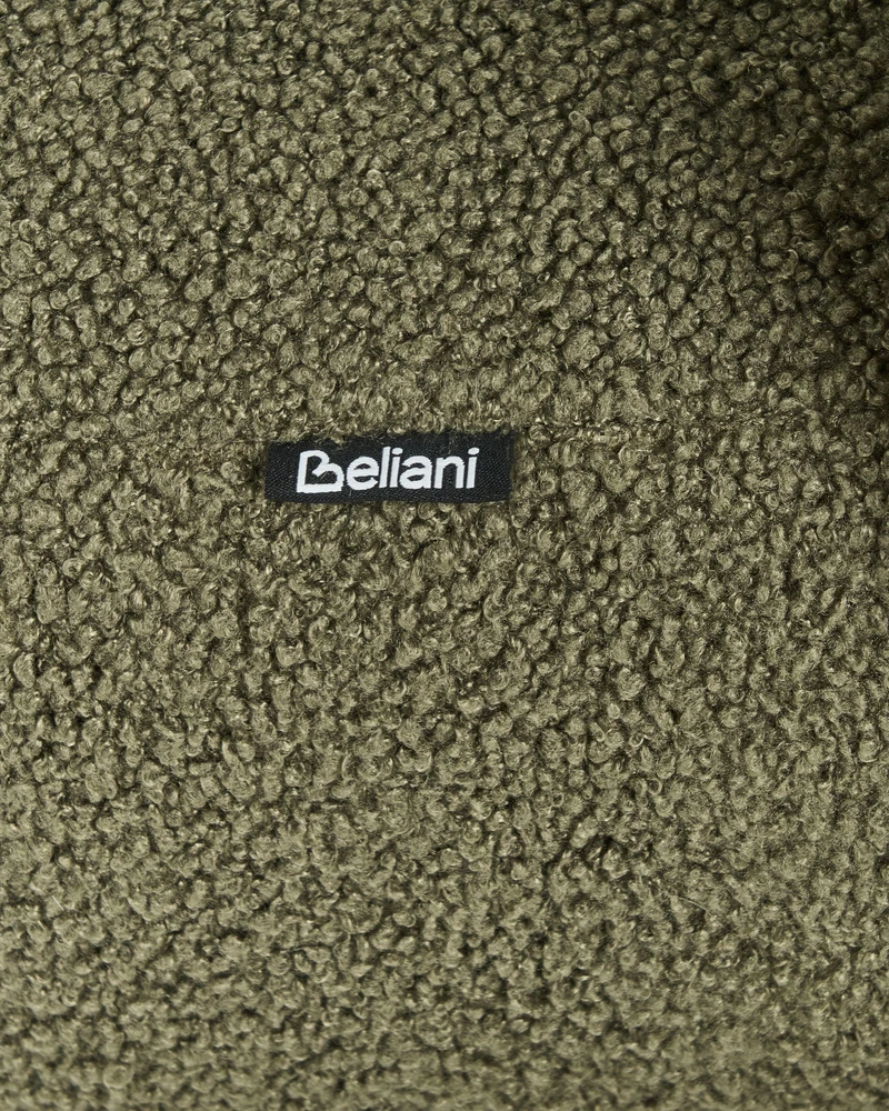 Fotelis Beliani Fotel ILBRO Boucle žalia / šviesiai ruda