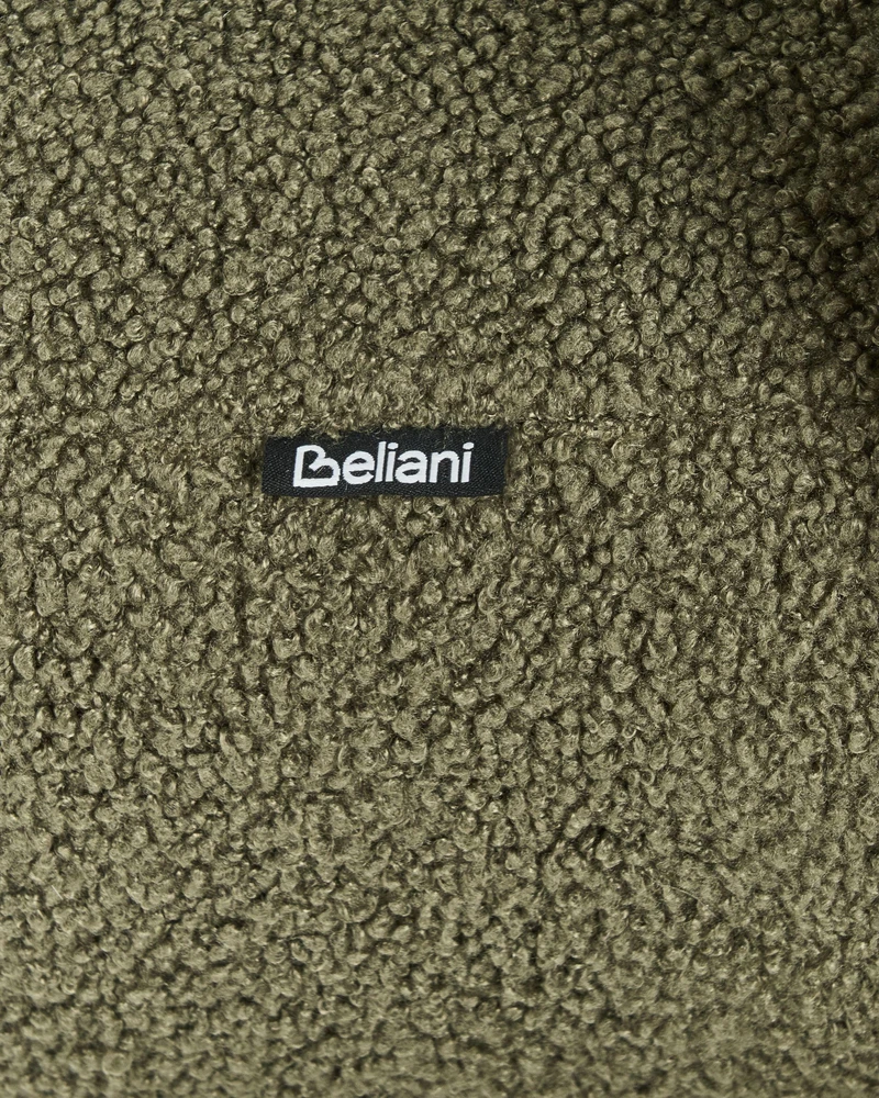 Fotelis Beliani Fotel ILBRO Boucle Žalias / tamsiai rudas