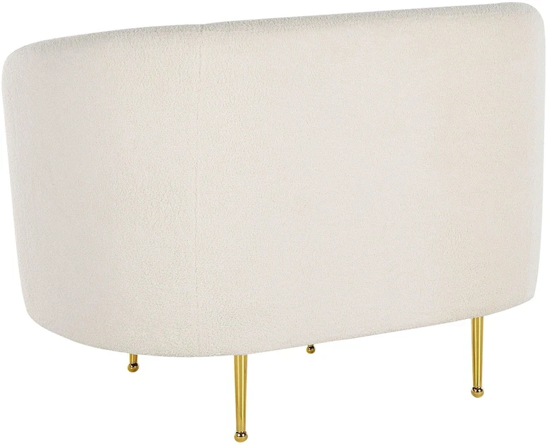 Fotelis Beliani Fotel LOEN Boucle baltas