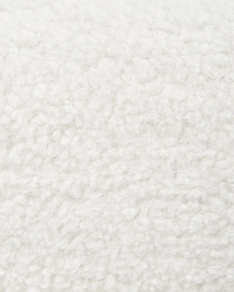 Fotelis Beliani Fotel ODENZEN Boucle baltas