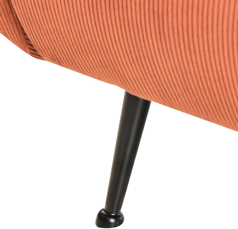 Fotelis Beliani Fotel SVALOV, velvetinis, oranžinis