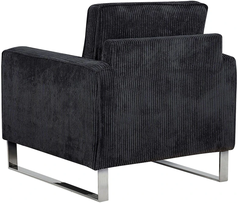 Fotelis Beliani Fotel VIND, velvetinis, juodas