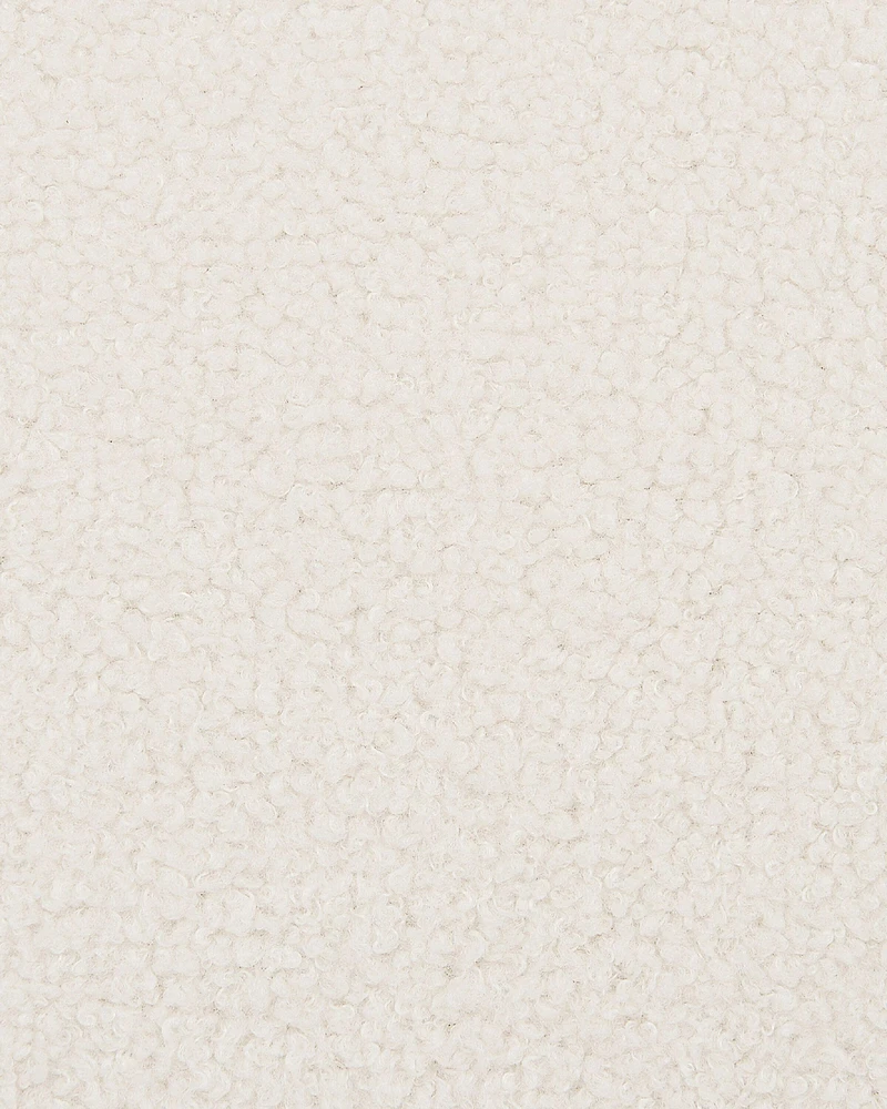 Fotelis Beliani Fotel VOSS Boucle Baltos spalvos