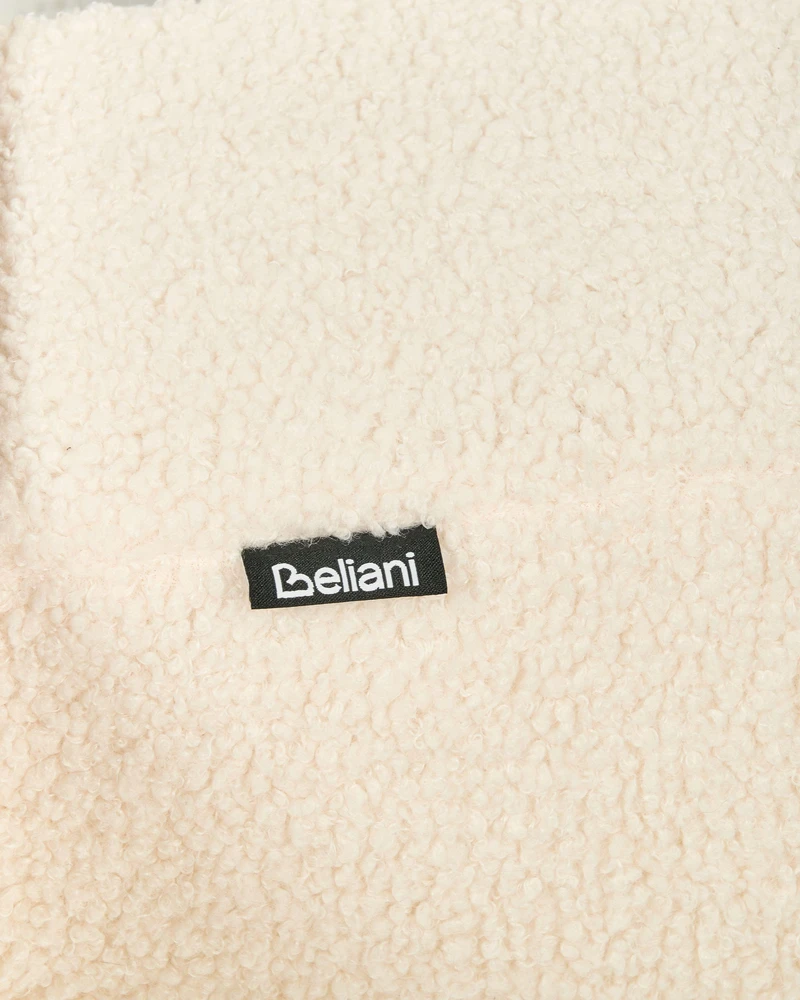 Fotelis Beliani Fotelė ILBRO Boucle kreminė/šviesiai ruda