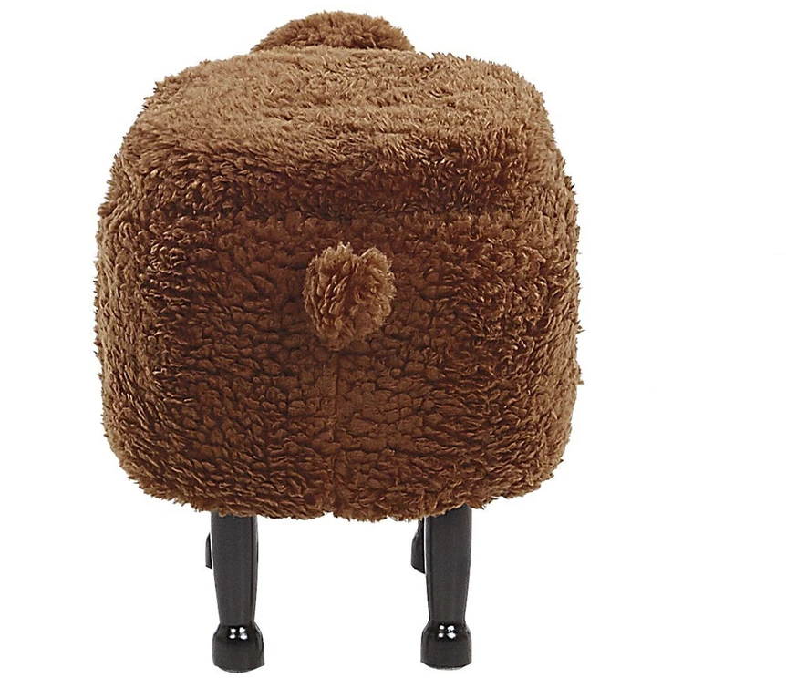Fotelis Beliani Gyvūno formos pufas su daiktadėže SHEEP, rudas ėriukas