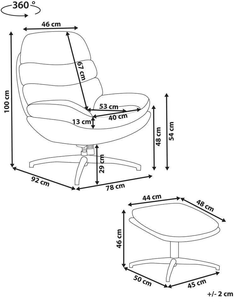 Sofa Beliani Pasukamas krėslas EIDE su pakoju, aksominis, tamsiai žalias