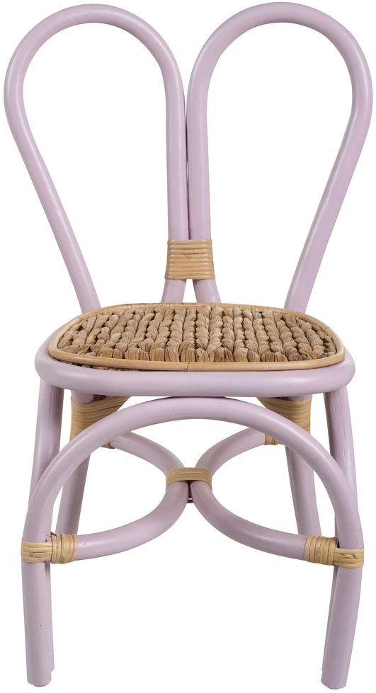 Fotelis Beliani Vaikiška kėdė DESIMI Rattan Violetinė