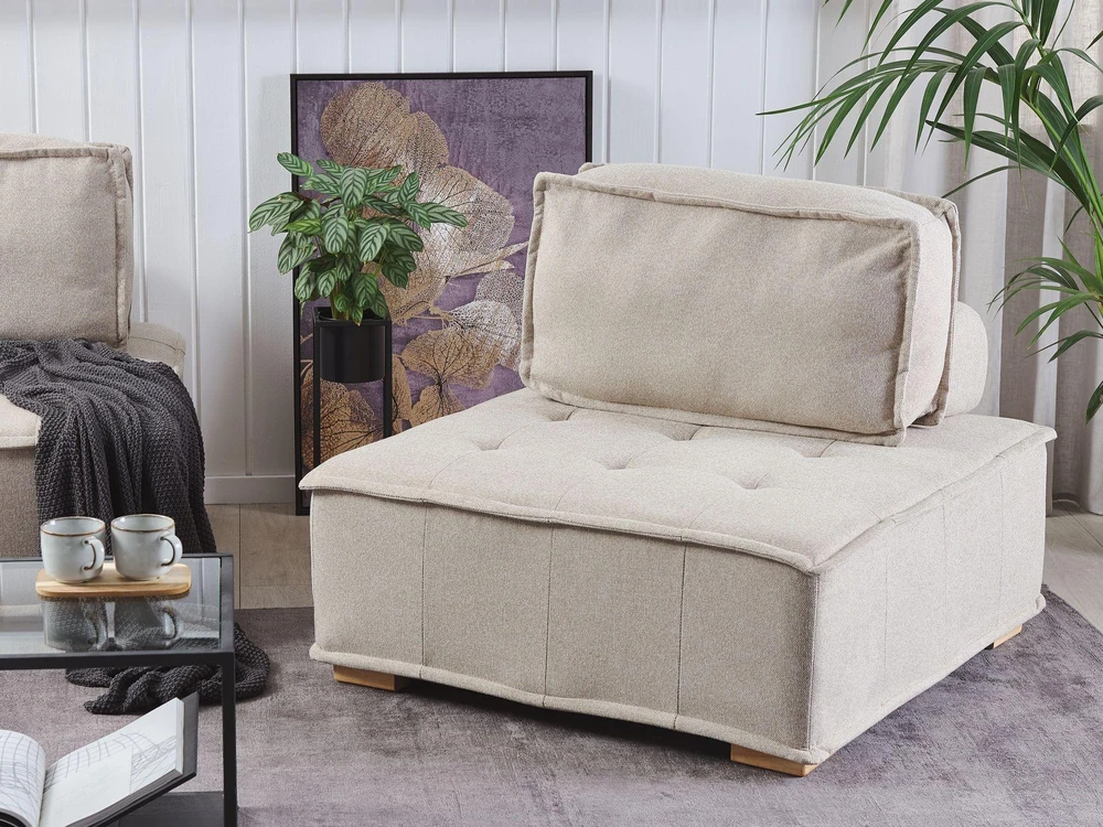 Sofa Beliani Vieno asmens modulis TIBRO šviesiai smėlio spalvos