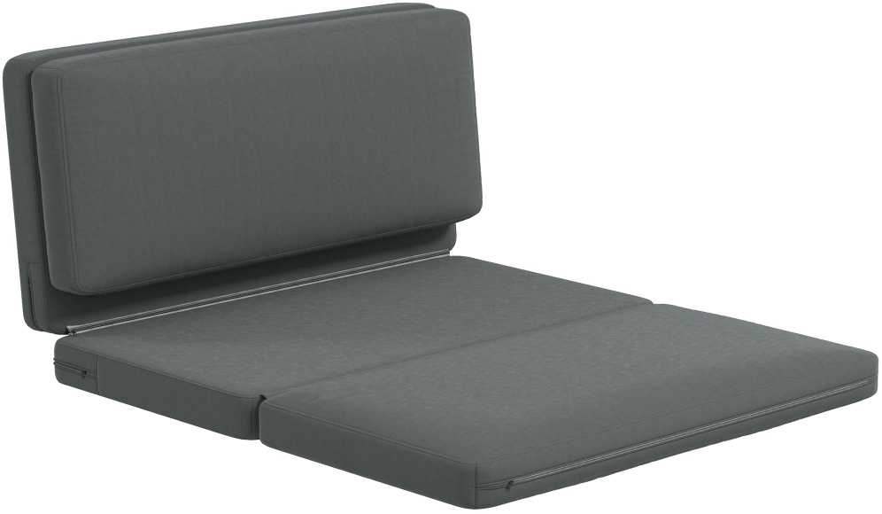 Fotelis HOMCOM 3-in-1 sulankstoma grindų sofa su aksomo efektu, paminkštinta sofa-lova, išlaikanti iki 240 kg, miegamajam, svetainei, tamsiai pilka