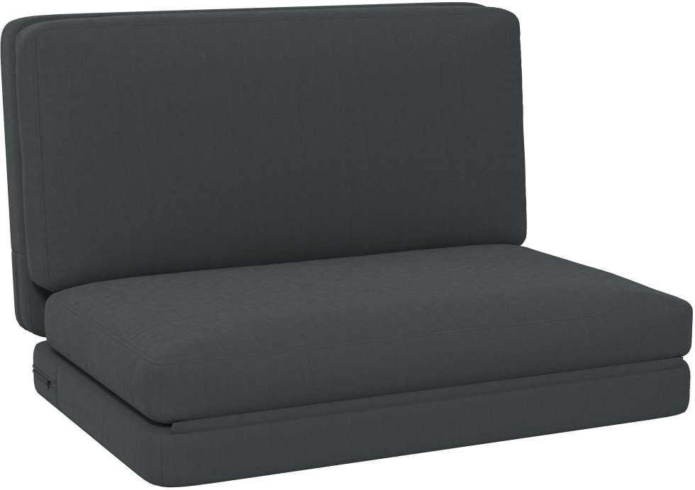 Fotelis HOMCOM 3-in-1 sulankstoma grindų sofa su aksomo efektu, paminkštinta sofa-lova, išlaikanti iki 240 kg, miegamajam, svetainei, tamsiai pilka
