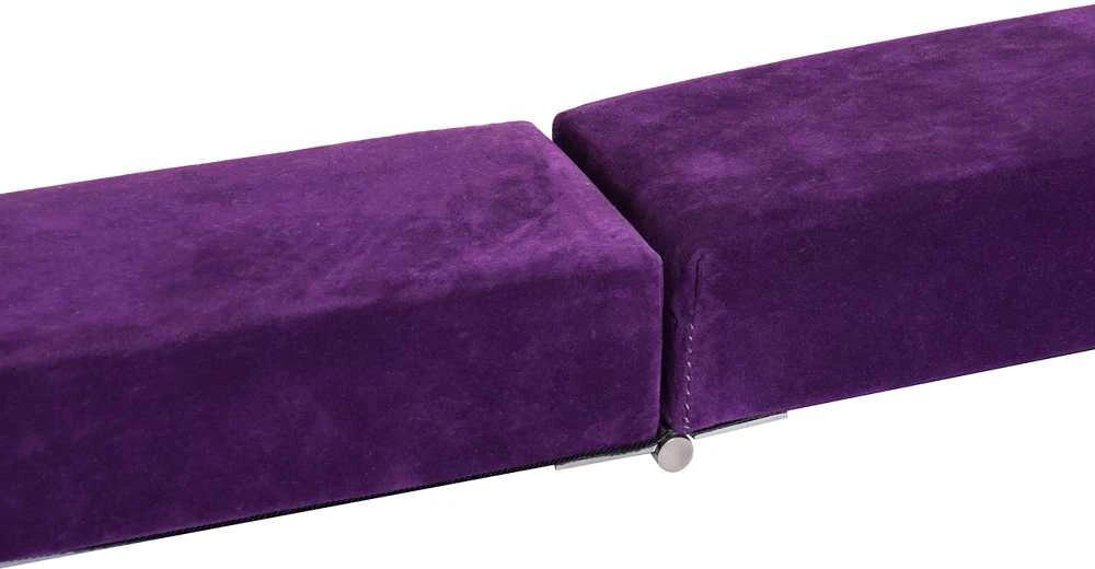 HOMCOM 210 cm gimnastikos balansas, skirtas naudoti lauke ir viduje, sulankstomas, iki 120 kg, violetinis