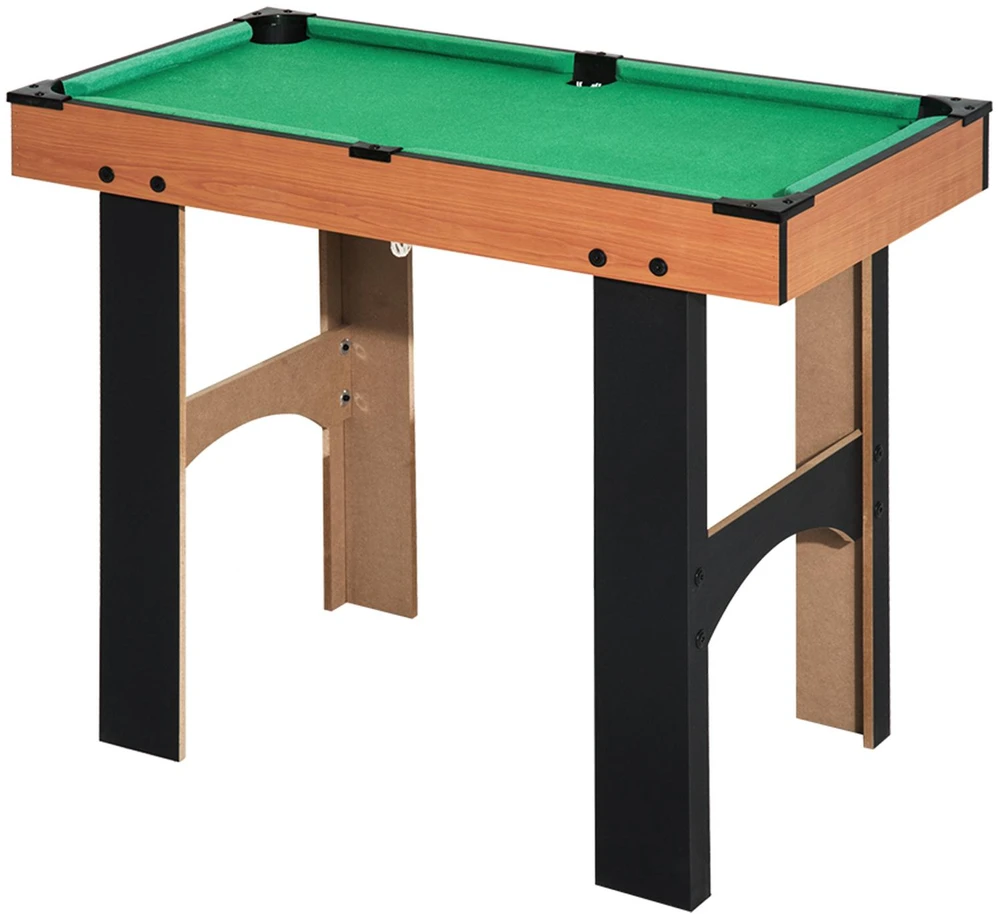 HOMCOM 4-in-1 universalus žaidimų stalas, daugiafunkcis stalas su stalo futbolu, oro rituliu, stalo tenisu, biliardu, 87x43x73 cm | Aosom