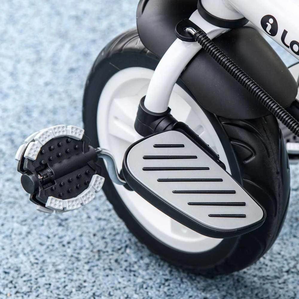 HOMCOM 6-in-1 triratukas su stūmimo rankena, vaikiškas triratukas su saugos diržu, sulankstomas, nuimamas stogelis nuo saulės, puodelio laikiklis, krepšelis, pedalai, iki 25 kg, 1-5 metų vaikams, raudonas