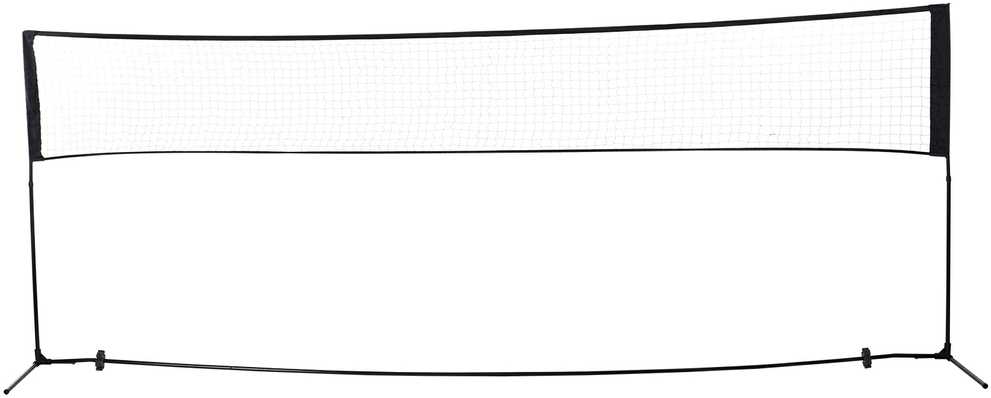 HOMCOM Badmintono tinklas Tinklinio ir teniso tinklas, nešiojamas, 2 aukščiai 94/158 cm, PE, 400x60 cm