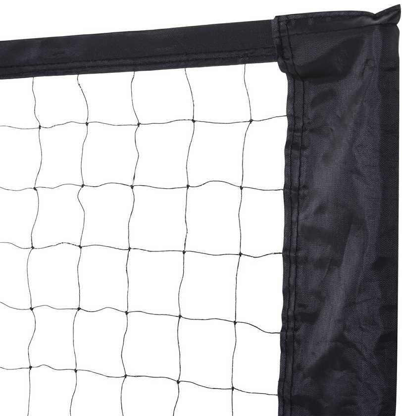 HOMCOM Badmintono tinklas Tinklinio ir teniso tinklas, nešiojamas, 2 aukščiai 94/158 cm, PE, 400x60 cm