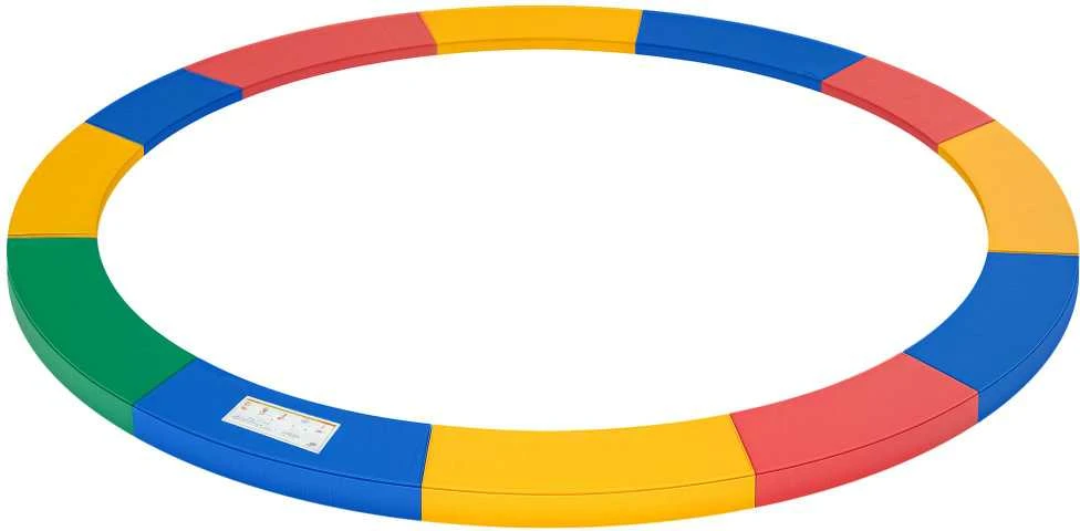 HOMCOM batuto priedų rinkinys, kraštų uždanga, apsauginis tinklas, 8ft-15ft, Ø 366cm, spalvotas
