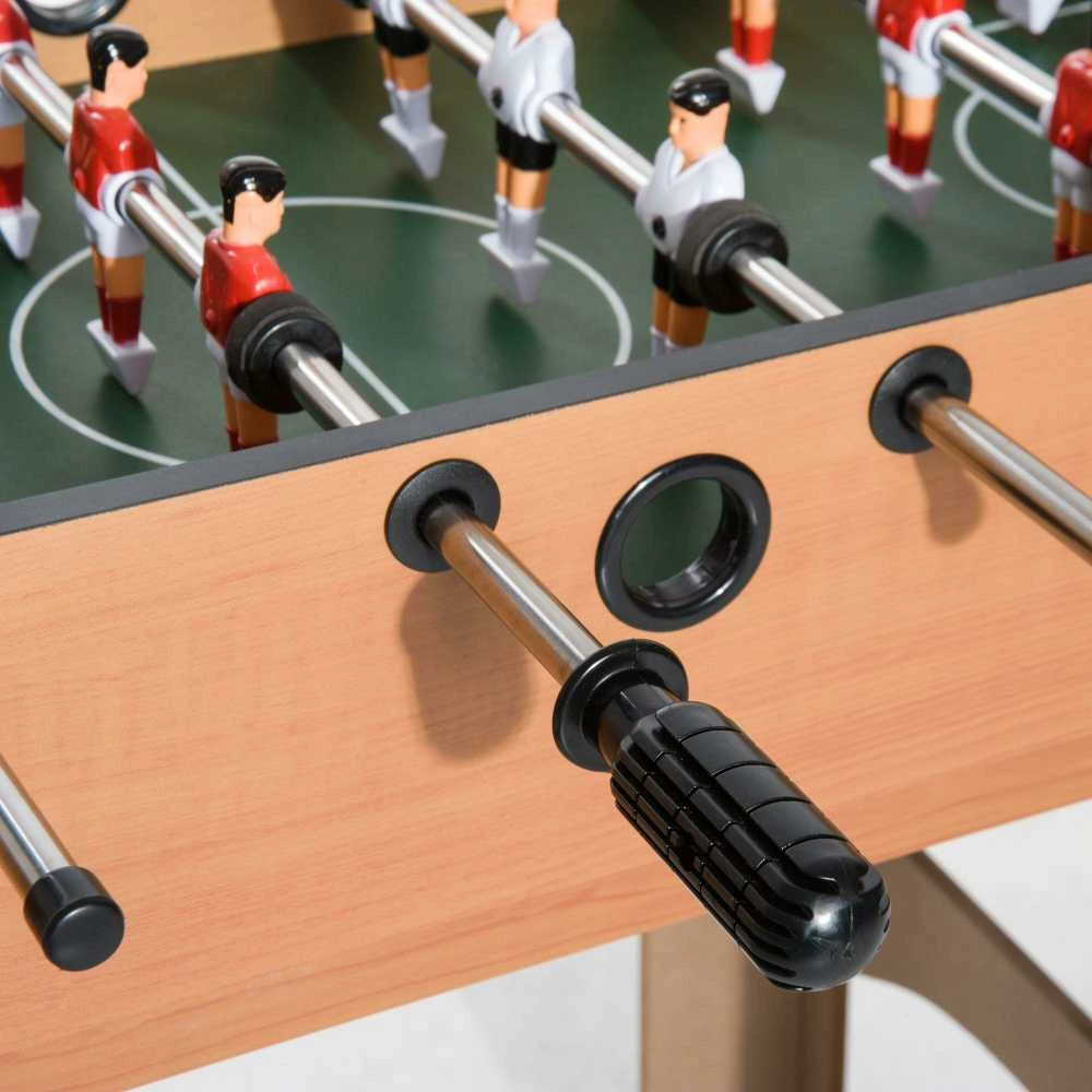HOMCOM 4-in-1 universalus žaidimų stalas, daugiafunkcis stalas su stalo futbolu, oro rituliu, stalo tenisu, biliardu, 87x43x73 cm | Aosom