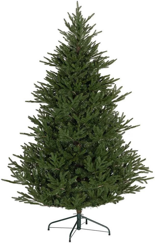 Dirbtinė Kalėdų eglutė HOMCOM, 180 cm, 2380 šakelių, sulankstomas metalinis stovas, Kalėdų dekoracijai, žalia