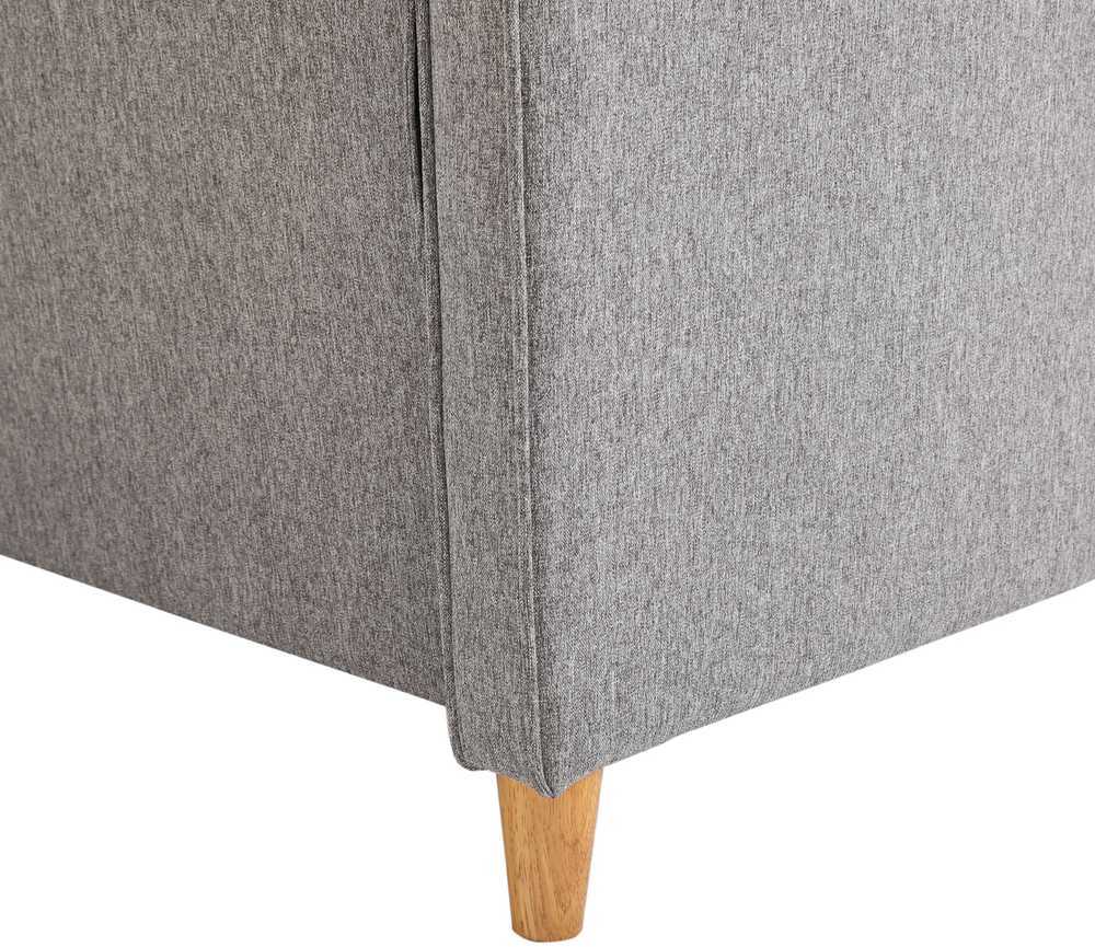 Homcom Dvivietė sofa su pagalvėlėmis, lininė, šviesiai pilka, 141x65x78cm