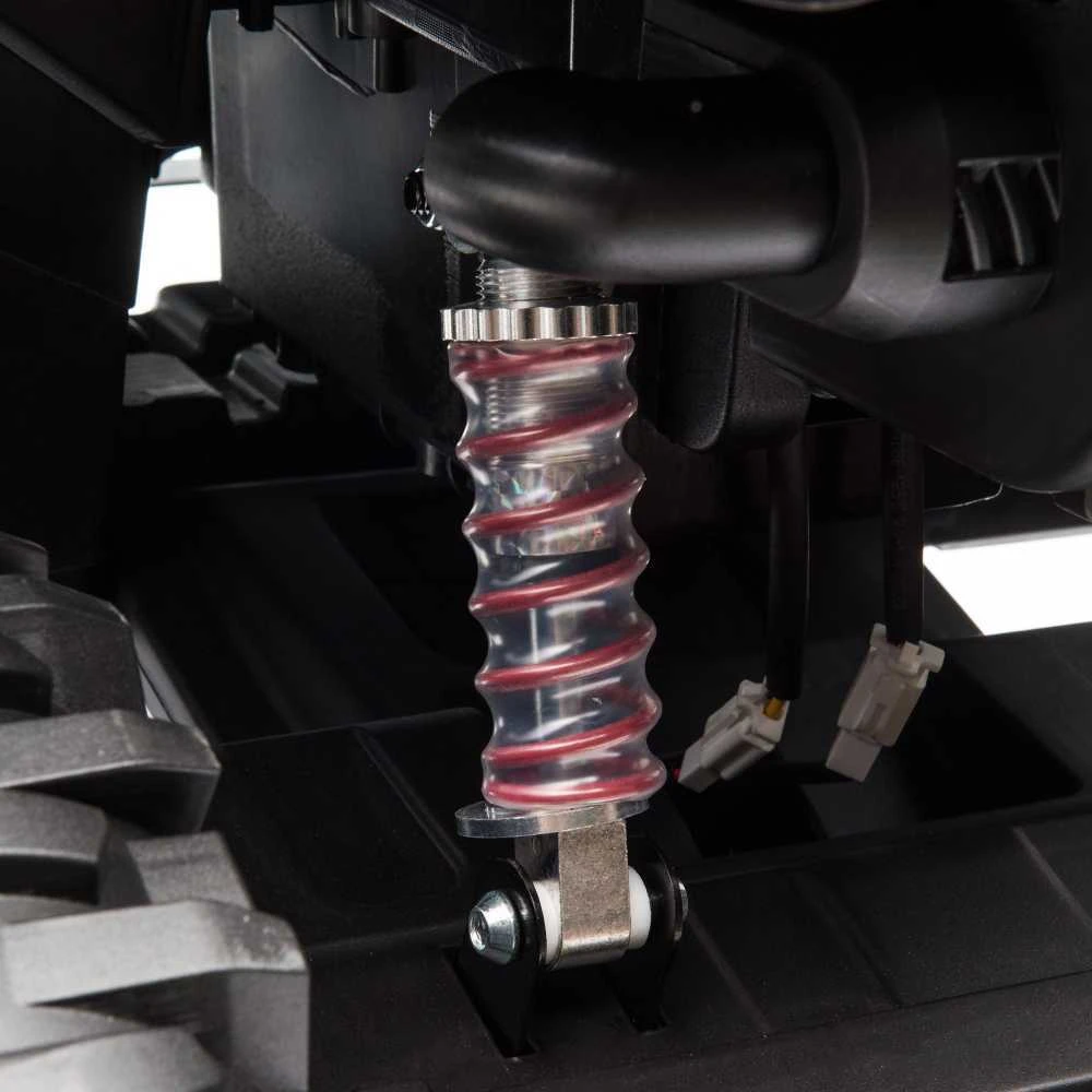 HOMCOM elektrinis keturratis 12V, vaikiškas keturratis su priekiniais žibintais, USB jungtimi, MP3 grotuvu, 3–5 metų vaikams, 3–8 km/h, metalinis, raudonas