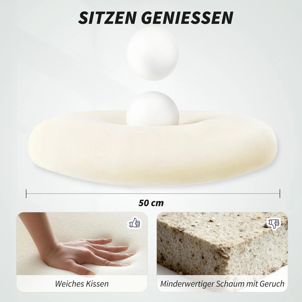 HOMCOM ergonomiška biuro kėdė su 3D porankiais, tinklelio atlošu, S formos atlošu, galvos atrama, pakreipimo funkcija, juoda