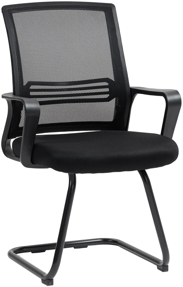 HOMCOM ergonominė kėdė, tinklelis, porolonas, metalinės kojelės, rėmo pagrindas, juoda