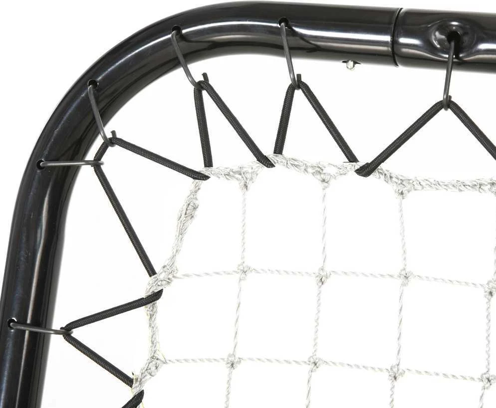 HOMCOM sulankstomas futbolo atšokimo tinklas, treniruočių sienelė, 5 pakopų, beisbolui, krepšiniui, metalinis, juodas, 78x84x65-78 cm