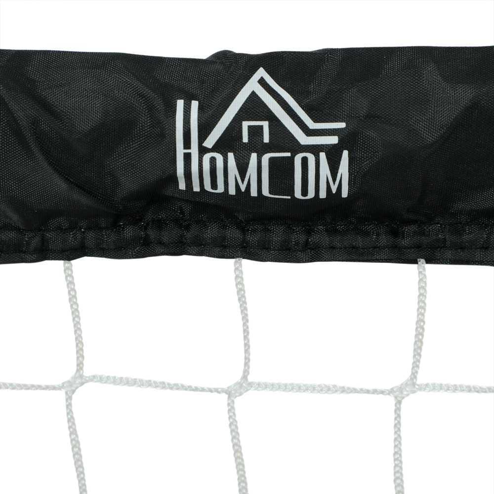 "HOMCOM" futbolo vartai 2 sulankstomų futbolo vartų rinkinys su metaliniu rėmu vaikams ir suaugusiesiems, sodo, 90 x 36 x 60 cm, juodi