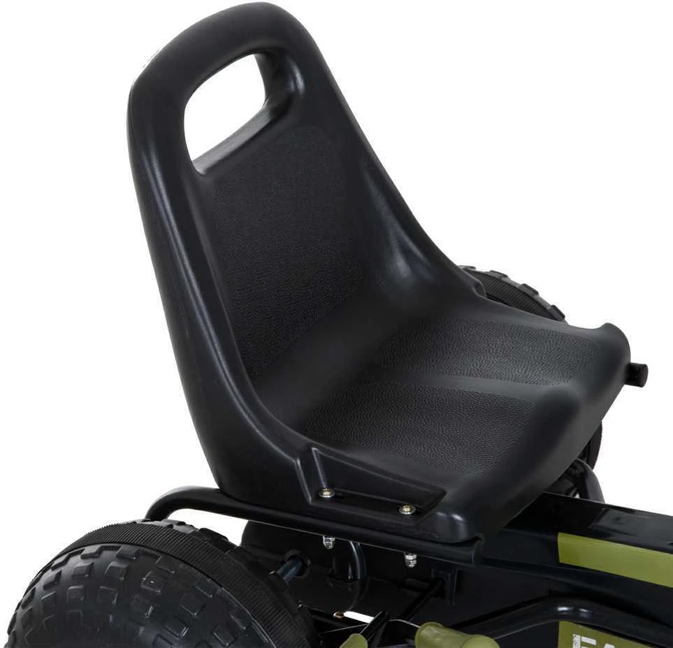 HOMCOM vaikiškas kartingas, pedalinis automobilis su rankiniu stabdžiu, nuo 3 metų, žalias, 99x65x56 cm