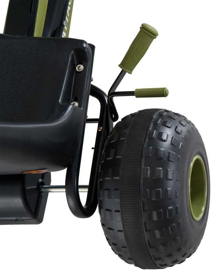 HOMCOM vaikiškas kartingas, pedalinis automobilis su rankiniu stabdžiu, nuo 3 metų, žalias, 99x65x56 cm