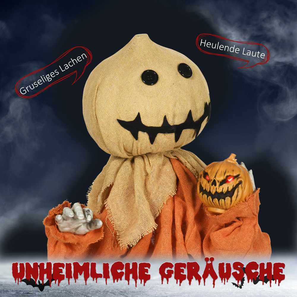 HOMCOM Helovino "Siaubo" dekoracija, judanti, skleidžianti garsus, maitinama baterijomis