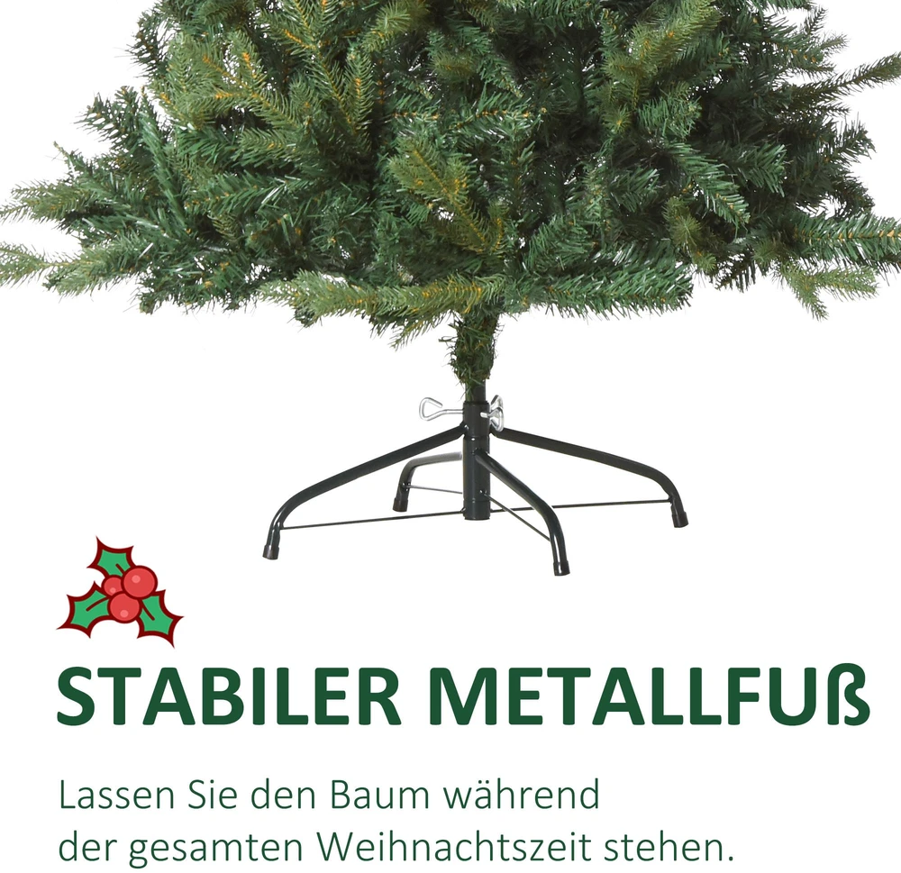 Dirbtinė kalėdinė eglutė su 946 šakelių galiukais, žalia, 150 cm