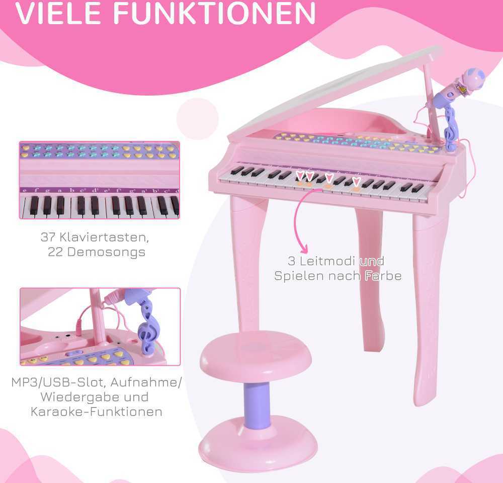 Homcom Kėdutė, muzikos instrumentas vaikams