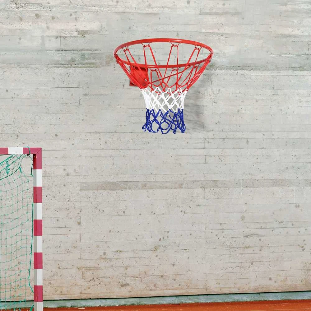 HOMCOM krepšinio tinklelis, krepšinio lankas su tinkleliu, plieno vamzdis + nailonas, raudona + mėlyna + balta, ø46 cm