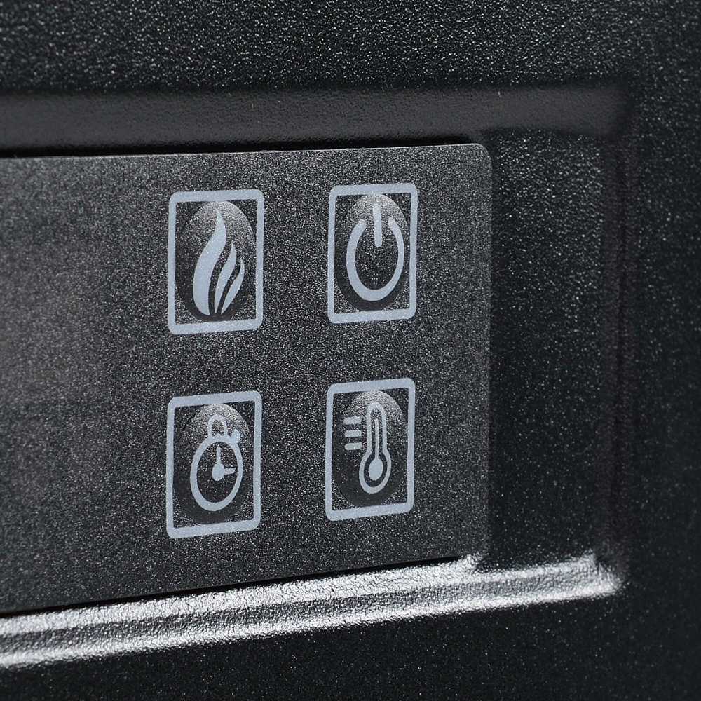 HOMCOM LED elektrinis židinys Stovintis židinys Krosnelė su liepsnos efektu 1800/2000W Vidaus šildymas Dekoratyvinis židinys MDF Baltas 113x26,6x87,5cm, suteikiantis jaukumo