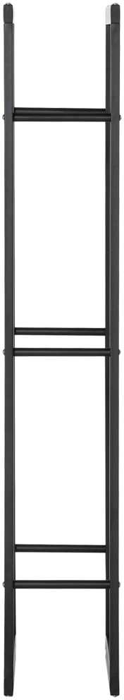 HOMCOM Medinė lentyna Vertikali medinė lentyna 100 kg talpos Metalinė 60 × 25 × 150 cm