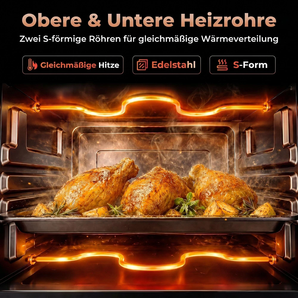 Elektrinė krosnelė HOMCOM mini orkaitė 9L, su kepimo skarda, grotelėmis, 100 °C-230 °C, reguliuojama temperatūra ir gaminimo laikas, 60 min. laikmatis, 750W, nerūdijantis plienas, kreminė balta