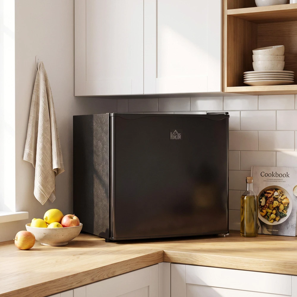 Šaldytuvas HOMCOM mini šaldiklis 35 l, elektrinė laisvai pastatoma šaldymo dėžė, 161 W, nuo -14 iki -24 ℃, 5 temperatūros lygių reguliavimas