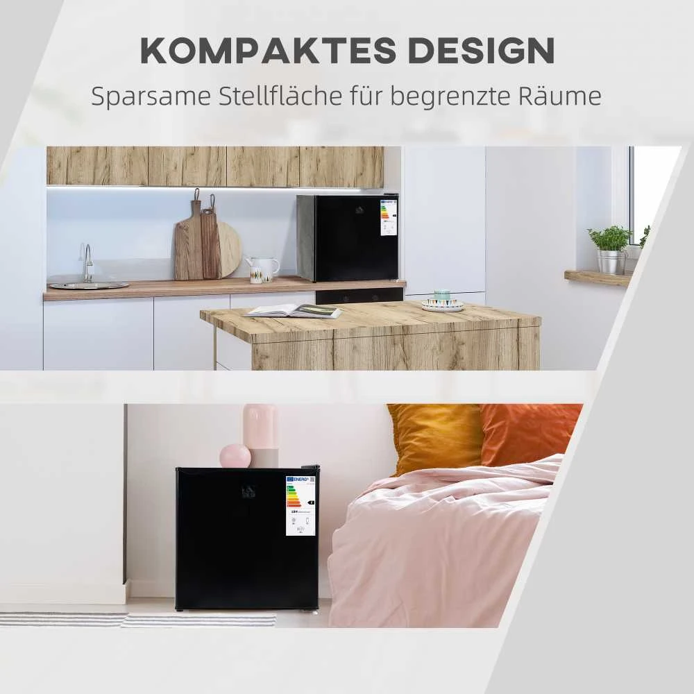 Šaldytuvas HOMCOM mini šaldiklis 35 l, elektrinė laisvai pastatoma šaldymo dėžė, 161 W, nuo -14 iki -24 ℃, 5 temperatūros lygių reguliavimas
