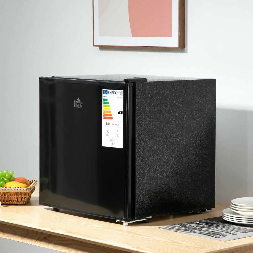Šaldytuvas HOMCOM mini šaldiklis 35 l, elektrinė laisvai pastatoma šaldymo dėžė, 161 W, nuo -14 iki -24 ℃, 5 temperatūros lygių reguliavimas