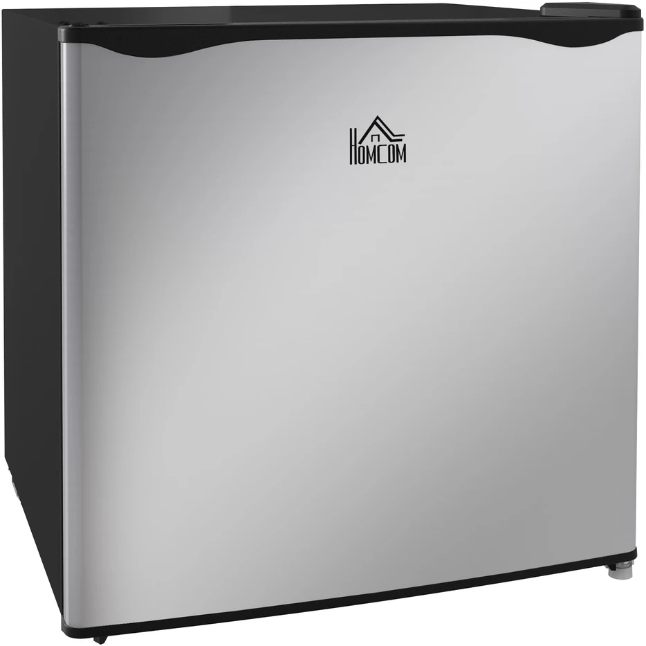 HOMCOM mini šaldiklis, 35 l talpos šaldymo dėžė, elektrinis, laisvai pastatomas, mini šaldymo kamera, mini šaldytuvas, -14 iki -24℃, 5 lygių temperatūros reguliavimas, 47 x 44,2 x 48,8 cm, sidabrinis