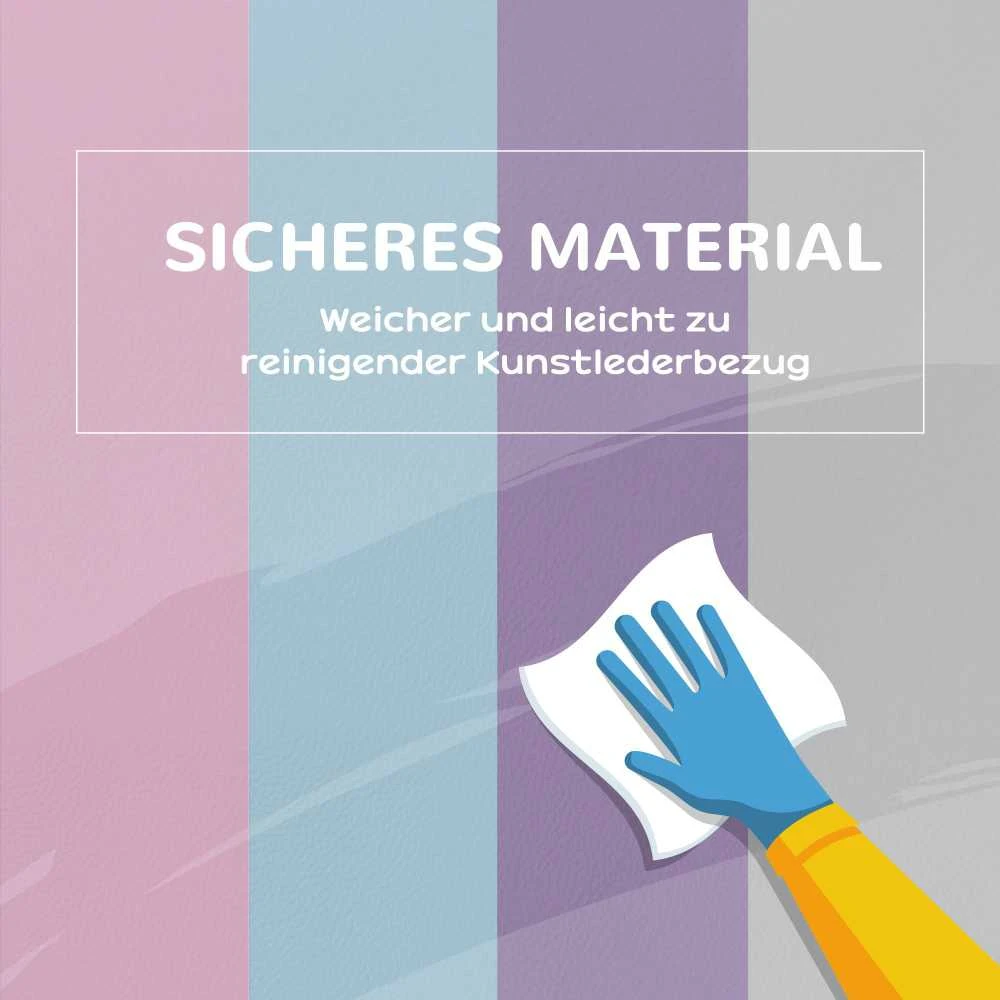 HOMCOM minkštųjų kaladėlių rinkinys, 7 dalių, putplasčio blokai, didelės konstravimo kaladėlės, žaislai 1-3 metų vaikams, dirbtinė oda, EPE