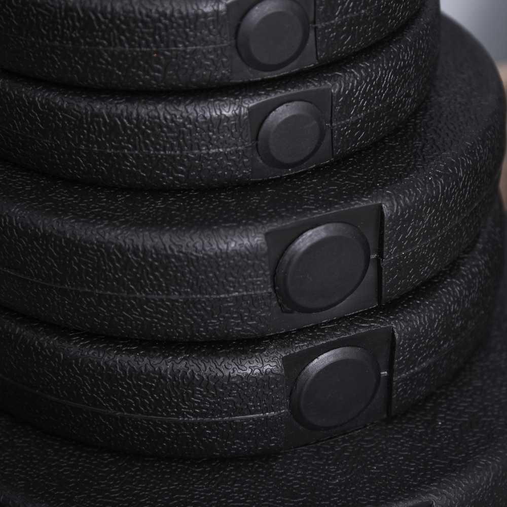 Reguliuojamo svorio hantelių rinkinys 40 kg, 2 hantelių rinkinys su 12 svorio plokštelių